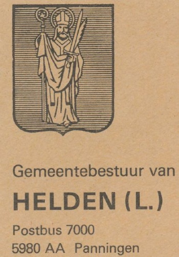 Wapen van Helden (Peel en Maas)/Coat of arms (crest) of Helden (Peel en Maas)