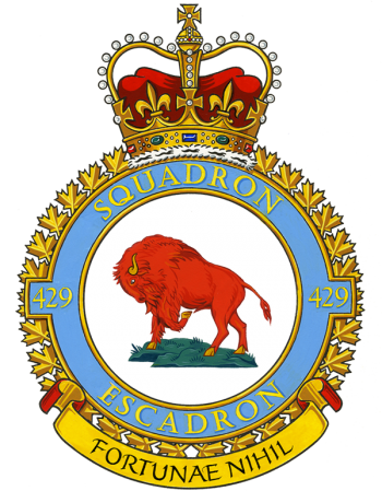 Coat of arms (crest) of No 429 Squadron, Royal Canadian Air Force