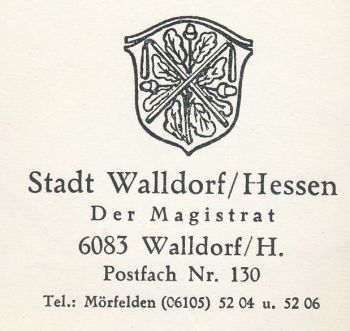 Wappen von Walldorf (Mörfelden-Walldorf)/Coat of arms (crest) of Walldorf (Mörfelden-Walldorf)
