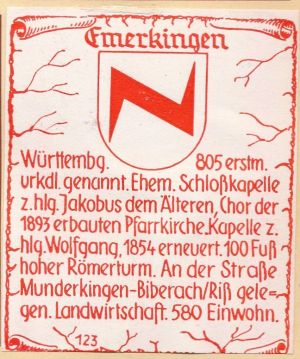 Wappen von Emerkingen