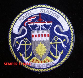 Coat of arms (crest) of the Naval Station Philadelphia, US Navy