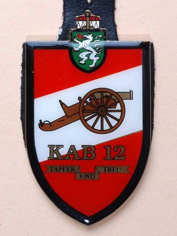 Coat of arms (crest) of the 12th Corps Artillery Battalion, Austrian Army