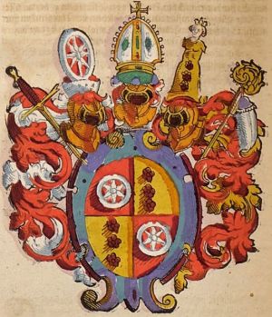 Arms (crest) of Mathias von Buchegg