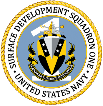 Coat of arms (crest) of the Surface Development Squadron One, US Navy