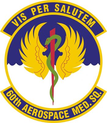 Coat of arms (crest) of the 60th Aerospace Medicine Squadron, US Air Force
