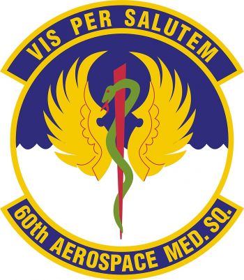 Coat of arms (crest) of 60th Operational Medical Readiness Squadron, US Air Force