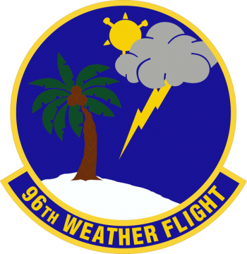 Coat of arms (crest) of the 96th Weather Flight, US Air Force