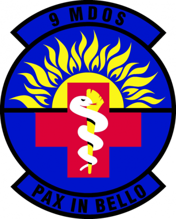 Coat of arms (crest) of 9th Healthcare Operations Squadron, US Air Force