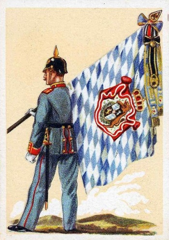 Coat of arms (crest) of Royal Bavarian 13th Infantry Regiment Franz Joseph I Emperor of Austria and Apostolic King of Hungary, Germany