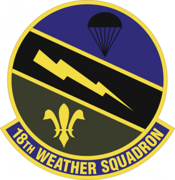 Coat of arms (crest) of the 18th Weather Squadron, US Air Force