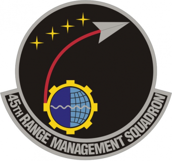 Coat of arms (crest) of the 45th Range Management Squadron, US Air Force
