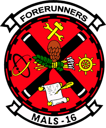 Coat of arms (crest) of the MALS-16 Forerunners, USMC
