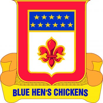 Coat of arms (crest) of 193rd Regiment, Delaware Army National Guard