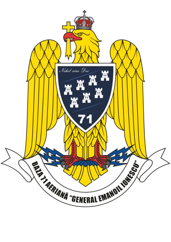 Coat of arms (crest) of the 71st Air Base General Emanoil Ionescu, Romanian Air Force