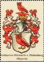 Wappen Freiherren Hörwarth von Hohenburg