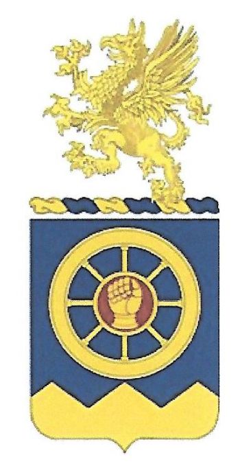 Arms of 246th Transportation Battalion, Michigan Army National Guard