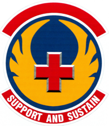 Coat of arms (crest) of the 49th Medical Support Squadron, US Air Force