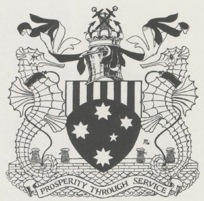 Coat of arms (crest) of Melbourne Harbour Trust Commissioners