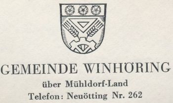 Wappen von Winhöring/Coat of arms (crest) of Winhöring