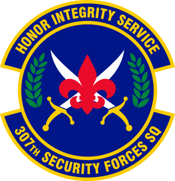 Coat of arms (crest) of the 307th Security Forces Squadron, US Air Force