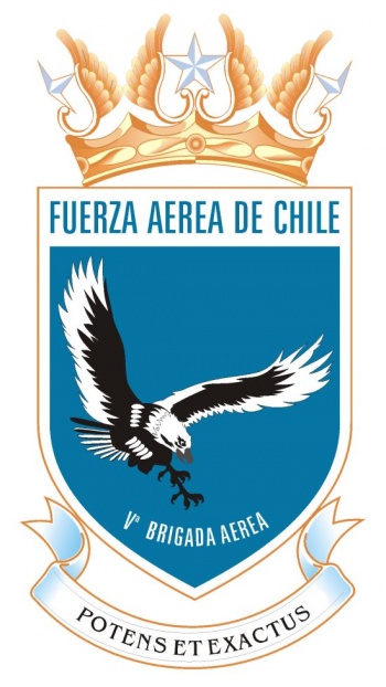 Blason de Fifth Aerial Brigade of the Air Force of Chile/Arms (crest) of Fifth Aerial Brigade of the Air Force of Chile