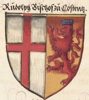 Arms (crest) of Rudolf von Habsburg-Laufenburg
