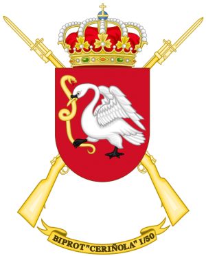 Protected Infantry Battalion Ceriñola I-50, Spanish Army.png