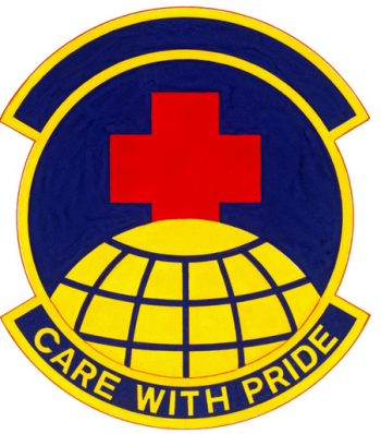 Coat of arms (crest) of the 44th Medical Service Squadron, US Air Force