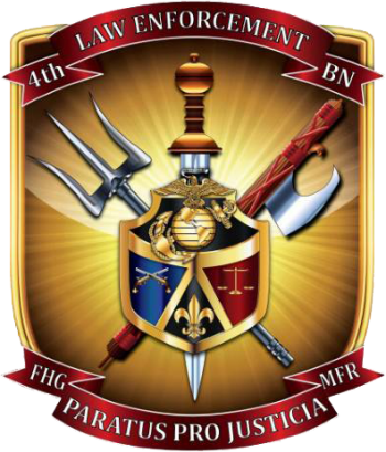 Coat of arms (crest) of 4th Law Enforcement Battalion, USMC