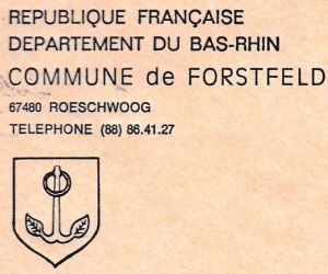 Blason de Forstfeld/Coat of arms (crest) of {{PAGENAME