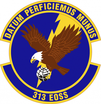 Coat of arms (crest) of the 313th Expeditionary Operations Support Squadron, US Air Force