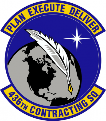 Coat of arms (crest) of the 436th Contracting Squadron, US Air Force