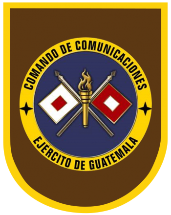 Coat of arms (crest) of the Army Signal Command, Guatemalan Army