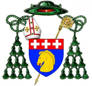 Arms (crest) of Jean de La Croix de Chevrières