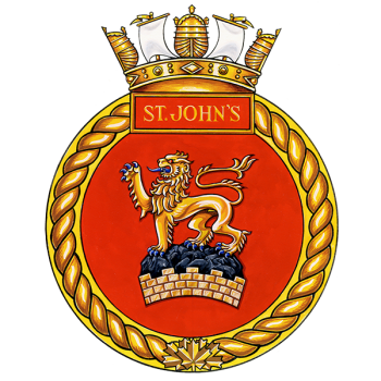 Coat of arms (crest) of the HMCS St John's, Royal Canadian Navy