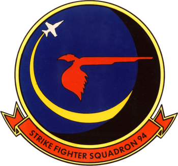 Coat of arms (crest) of the VFA-94 Mighty Shrikes, US Navy