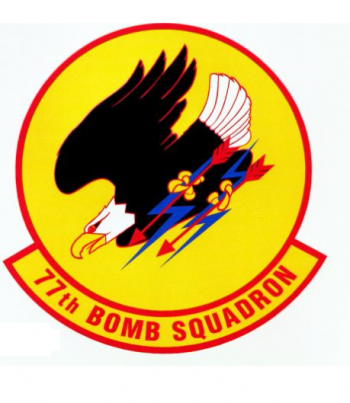 Coat of arms (crest) of the 77th Bombardment Squadron, US Air Force