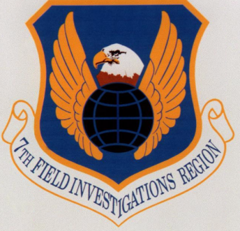 Coat of arms (crest) of the 7th Field Investigations Region, US Air Force