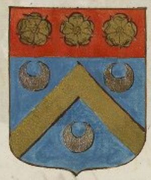 Arms (crest) of Marguerite Le Vallois d’Escoville