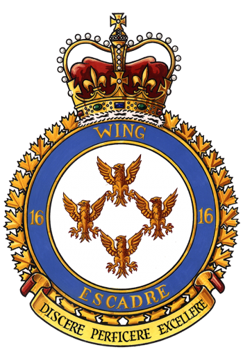 Coat of arms (crest) of the No 16 Wing, Royal Canadian Air Force