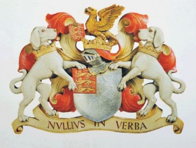 Arms of Royal Society of London for Improving Natural Knowledge
