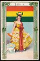Arms, Flags and Types of Nations trade card Bolivia