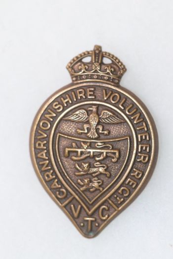 Coat of arms (crest) of the Carnarvonshire Volunteer Regiment, British Army