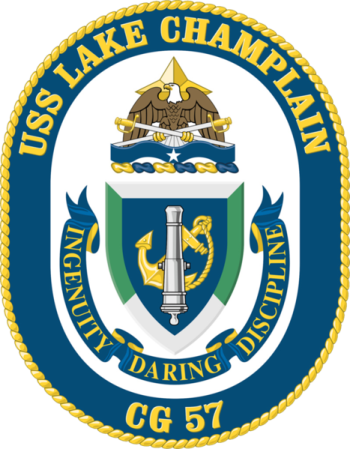 Coat of arms (crest) of Cruiser USS Lake Champlain