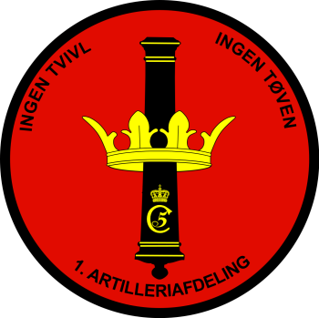 Emblem (crest) of the I Artillery Battalion, The Danish Artillery Regiment, Danish Army