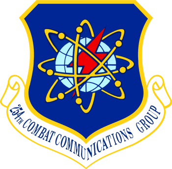 Coat of arms (crest) of the 254th Combat Communications Group, Texas Air National Guard