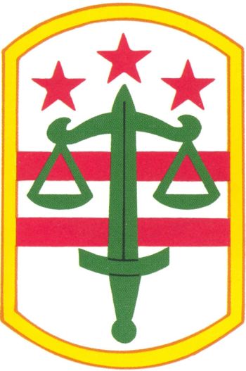 Arms of 260th Military Police Command, District of Colombia Army National Guard