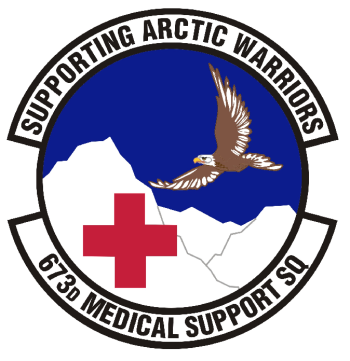 Coat of arms (crest) of the 673rd Medical Support Squadron, US Air Force