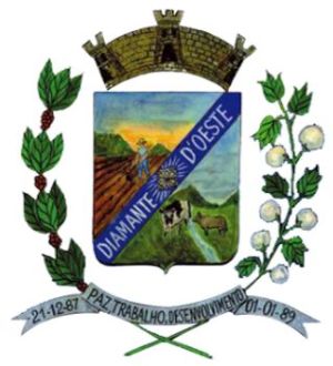 Brasão de Diamante d'Oeste/Arms (crest) of Diamante d'Oeste