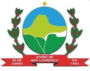 Brasão de Divino de São Lourenço/Arms (crest) of Divino de São Lourenço